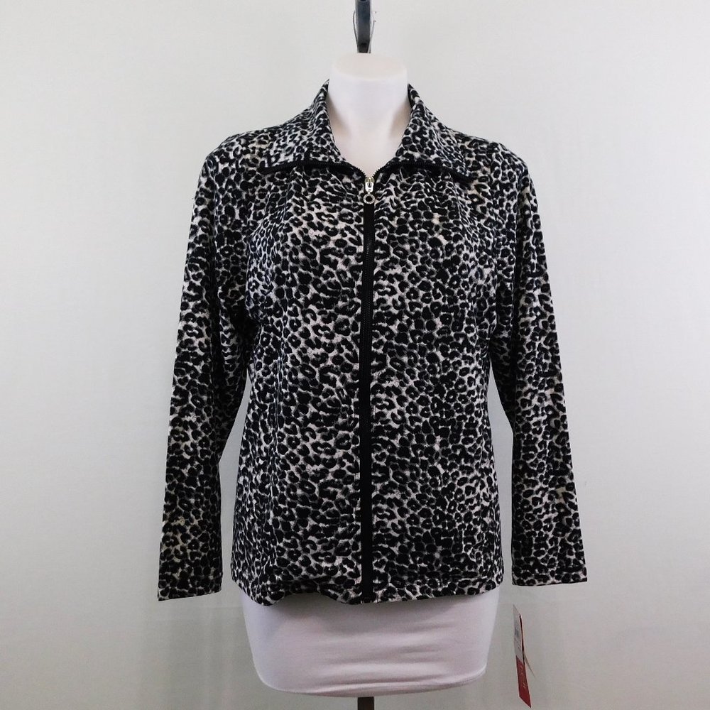 New Cathy Daniels Black White Women Jacket